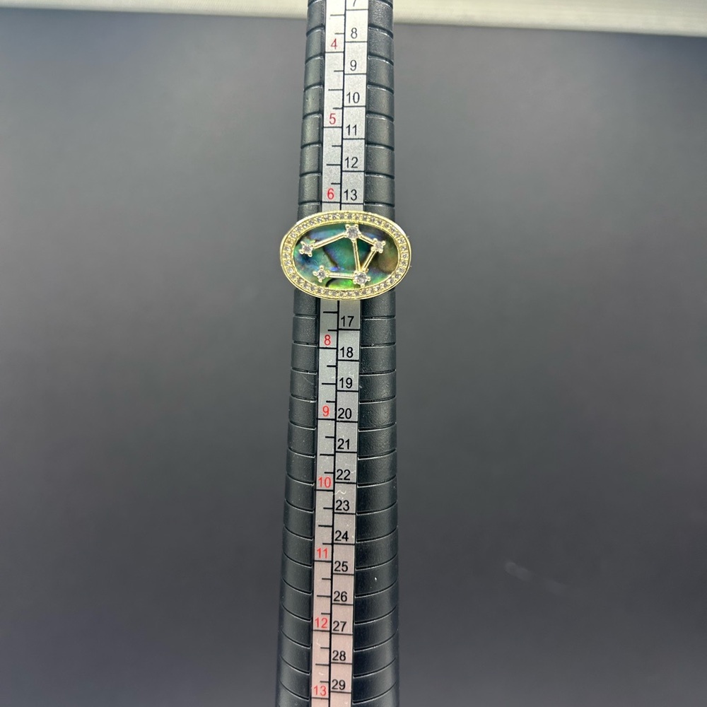 Melinda Maria Gold and Green Ring